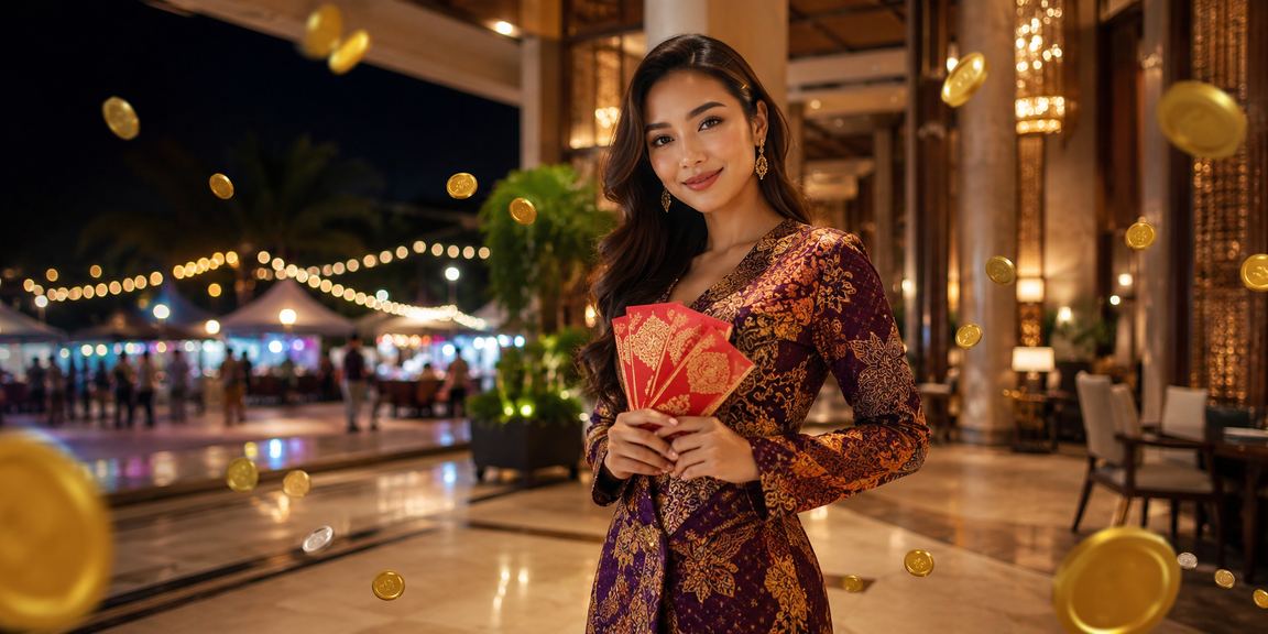 Bonus sampul merah perayaan di Langkawi nss250 berlatarbelakang batik